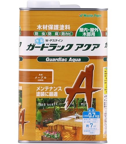 Amazon | 和信ペイント ガードラックアクア プロ仕様の水性屋外木部用